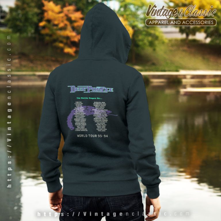 Deep Purple Shirt The Battle Rages On Tour Backside Hoodie Deep Purple Shirt The Battle Rages On Tour Backside Hoodie