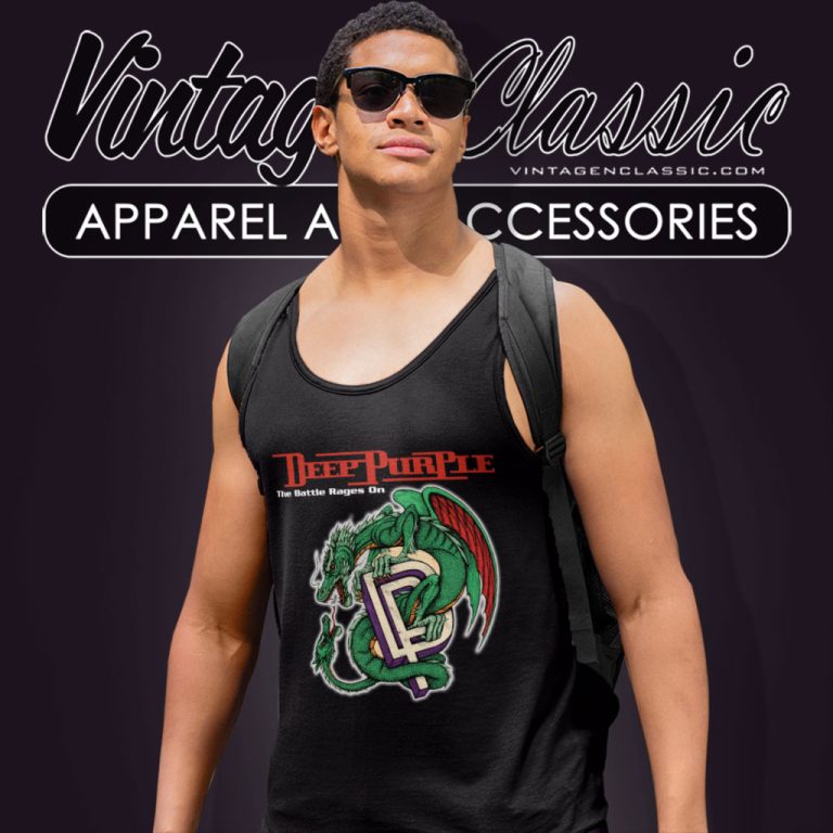 Deep Purple Shirt The Battle Rages On Tour Tank Top Racerback Deep Purple Shirt The Battle Rages On Tour Tank Top Racerback