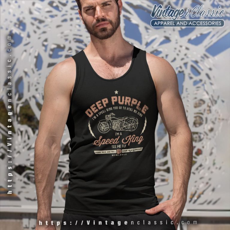 Deep Purple Speed King Tank Top Racerback Deep Purple Speed King Tank Top Racerback