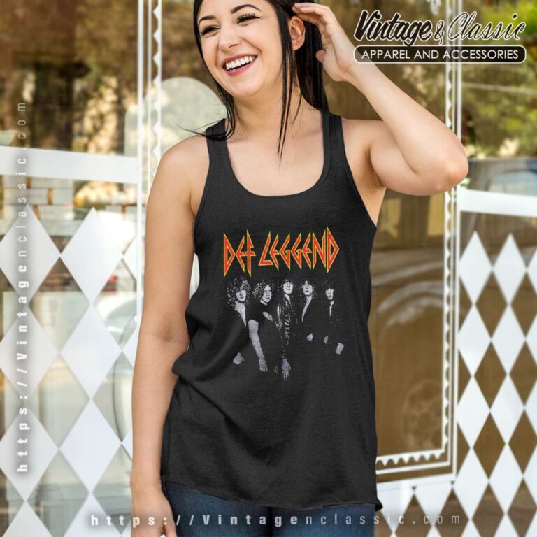 Def Leppard 1981 Concert Tank Top Racerback Def Leppard 1981 Concert Tank Top Racerback