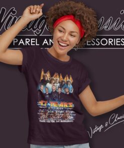 Def Leppard 47 Years 1977 2024 Thank You For The Memories Shirt 6 Def Leppard 47 Years 1977 2024 Thank You For The Memories Shirt Women T Shirt