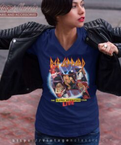 Def Leppard 7 Day Weekend Tour V Neck TShirt