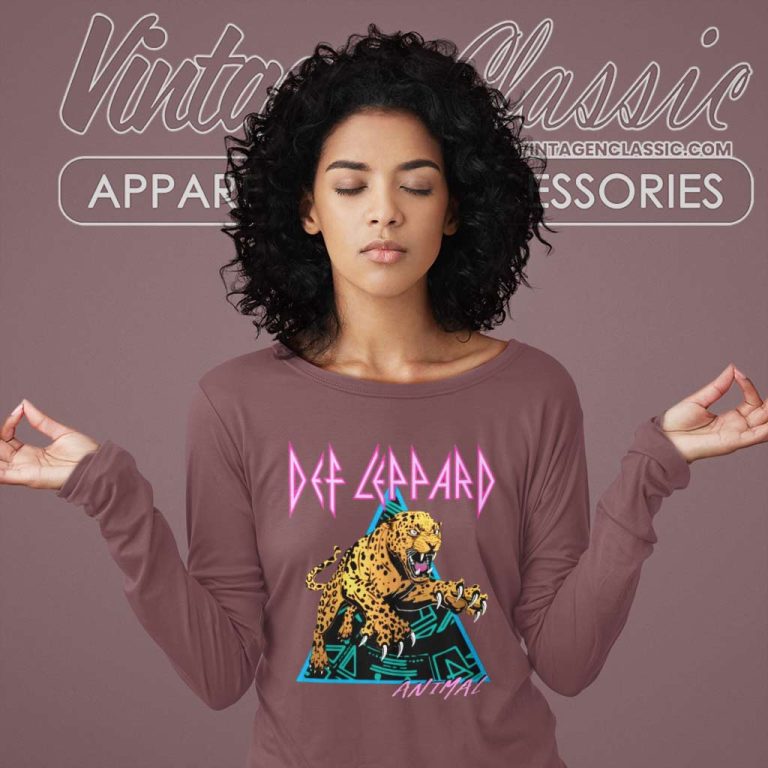 Def Leppard Animal Long Sleeve Tee Def Leppard Animal Long Sleeve Tee