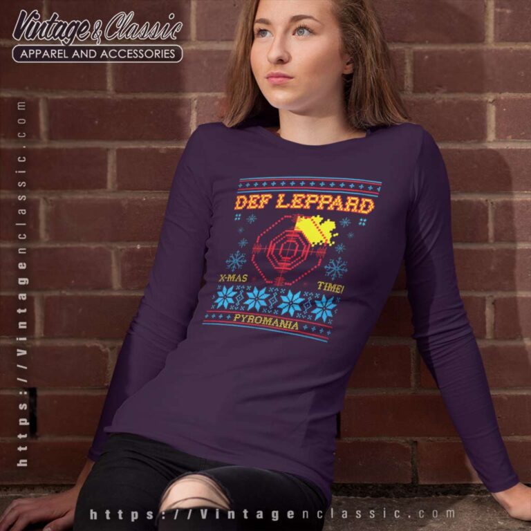 Def Leppard Christmas Long Sleeve Tee Def Leppard Christmas Long Sleeve Tee