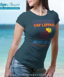 Def Leppard Christmas Women TShirt