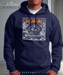 Def Leppard Diamond Star Halos Hoodie