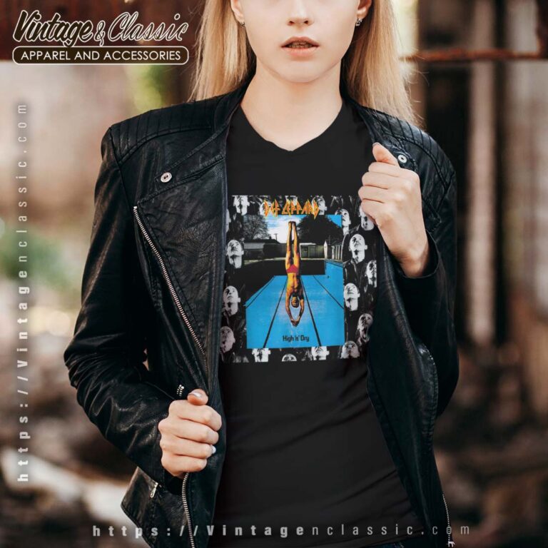 Def Leppard High n Dry Vneck Def Leppard High n Dry Vneck