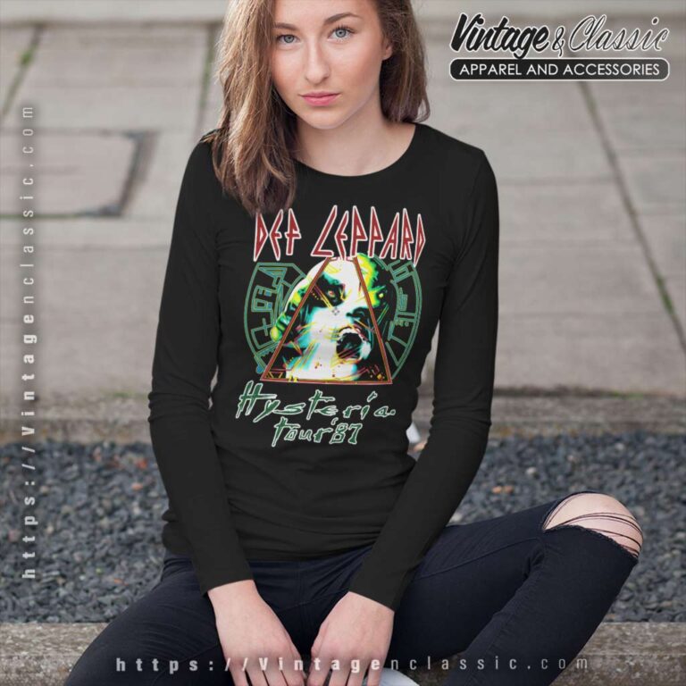 Def Leppard Hysteria 1987 Long Sleeve Tee Def Leppard Hysteria 1987 Long Sleeve Tee