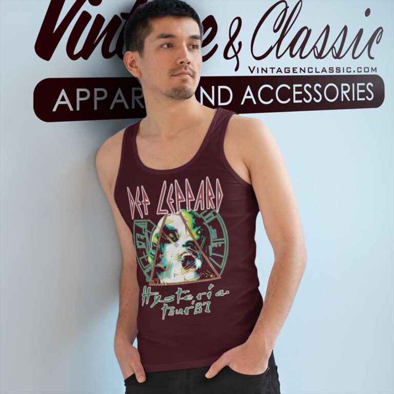 Def Leppard Hysteria 1987 Tank Top Racerback Def Leppard Hysteria 1987 Tank Top Racerback
