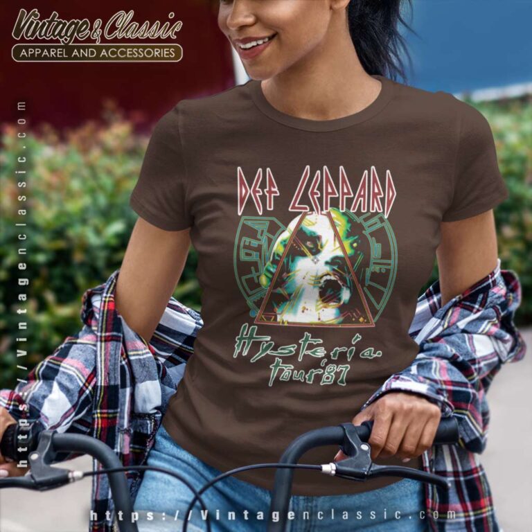 Def Leppard Hysteria 1987 Women TShirt Def Leppard Hysteria 1987 Women TShirt