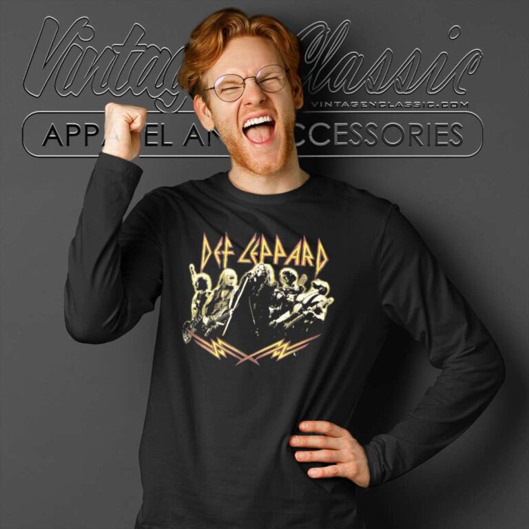 Def Leppard Hysteria Tour Long Sleeve Tee Def Leppard Hysteria Tour Long Sleeve Tee