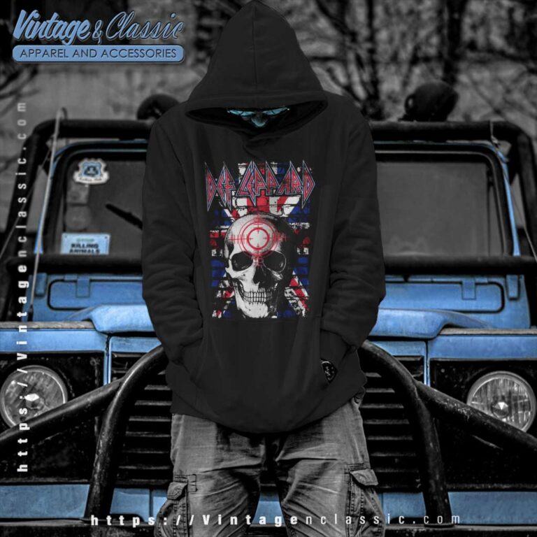 Def Leppard Jack Skull Hoodie Def Leppard Jack Skull Hoodie