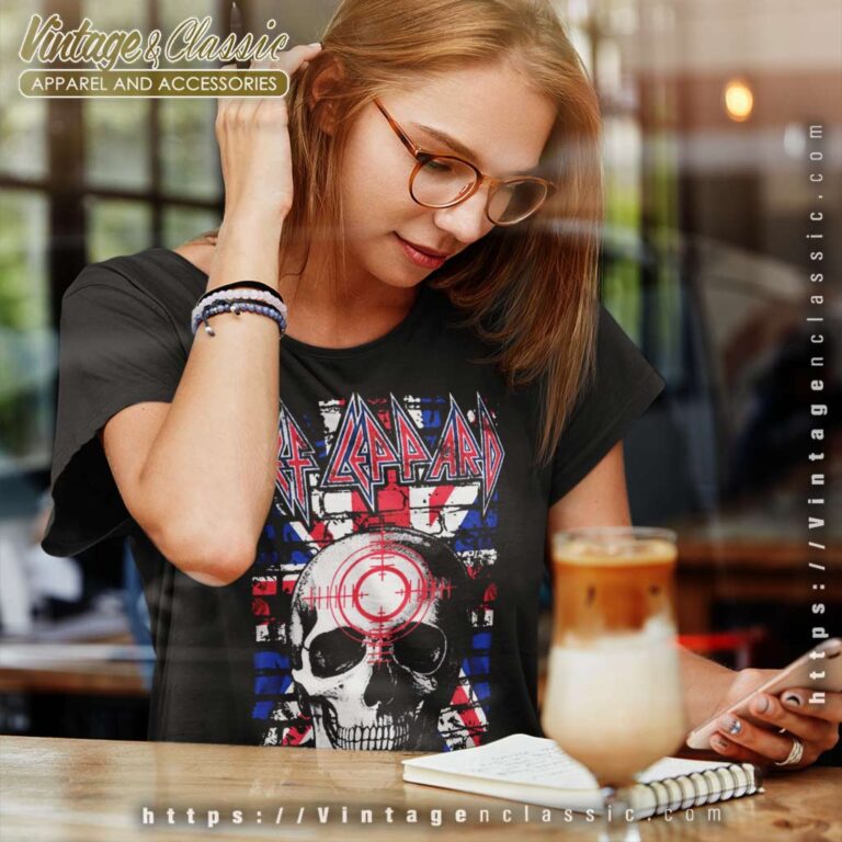 Def Leppard Jack Skull Women TShirt Def Leppard Jack Skull Women TShirt