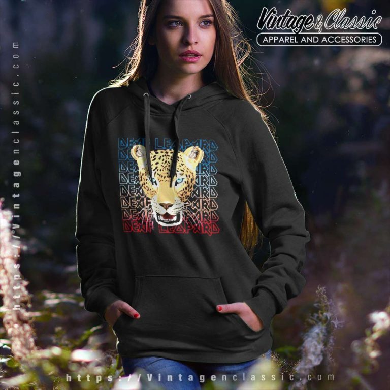 Def Leppard Leopard Logo Hoodie Def Leppard Leopard Logo Hoodie
