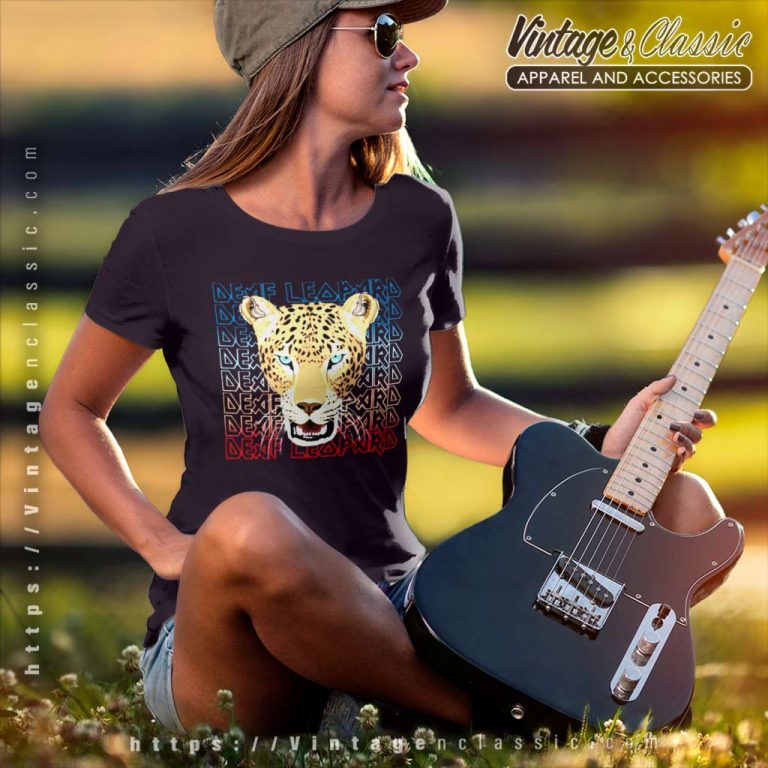Def Leppard Leopard Logo Women TShirt Def Leppard Leopard Logo Women TShirt