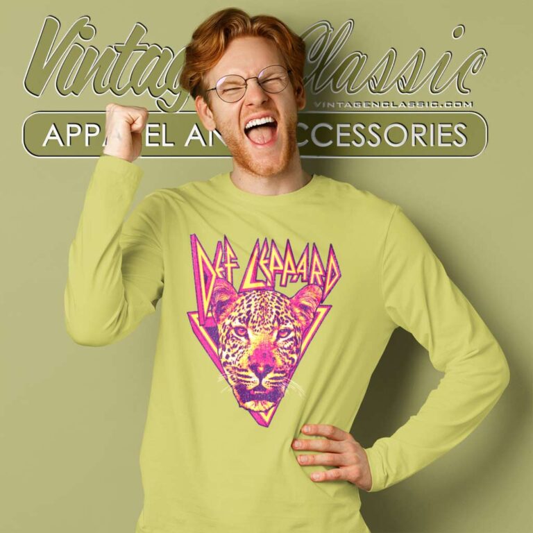 Def Leppard Leopard Long Sleeve Tee Def Leppard Leopard Long Sleeve Tee