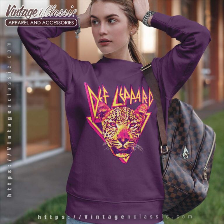 Def Leppard Leopard Sweatshirt Def Leppard Leopard Sweatshirt