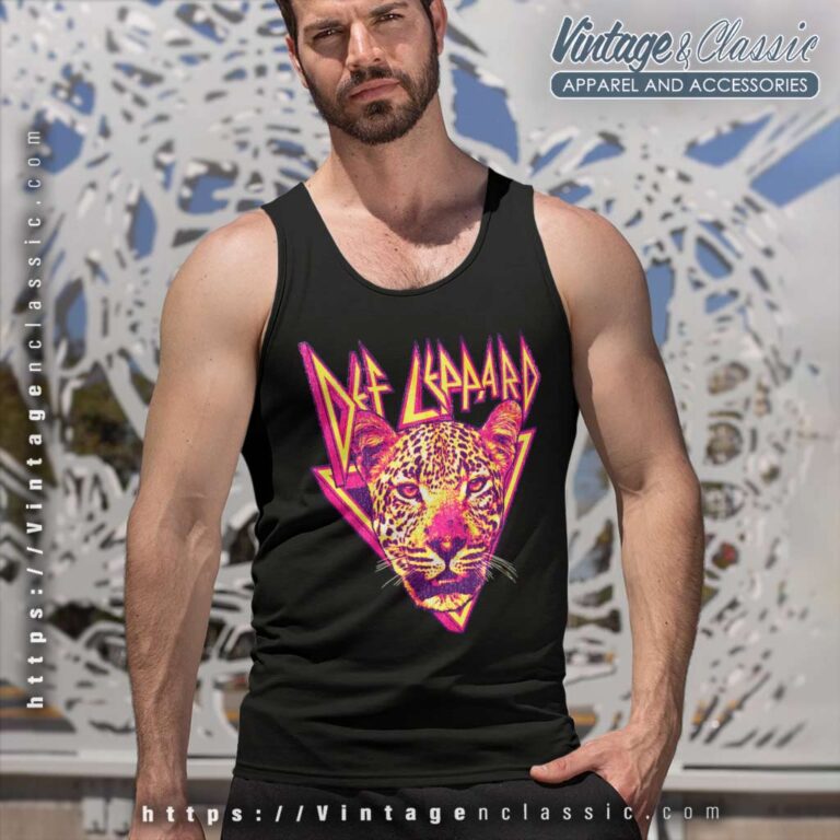 Def Leppard Leopard Tank Top Racerback Def Leppard Leopard Tank Top Racerback