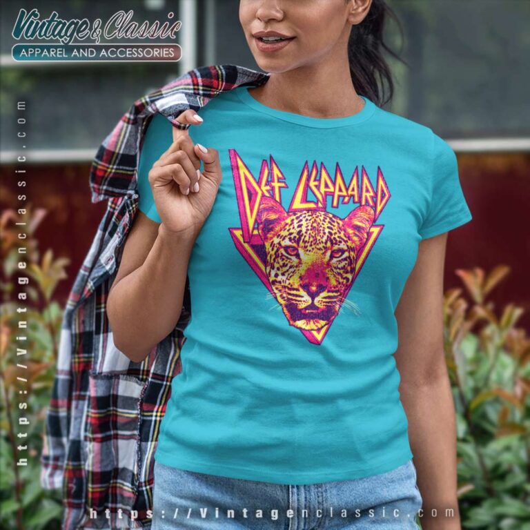 Def Leppard Leopard Women TShirt Def Leppard Leopard Women TShirt