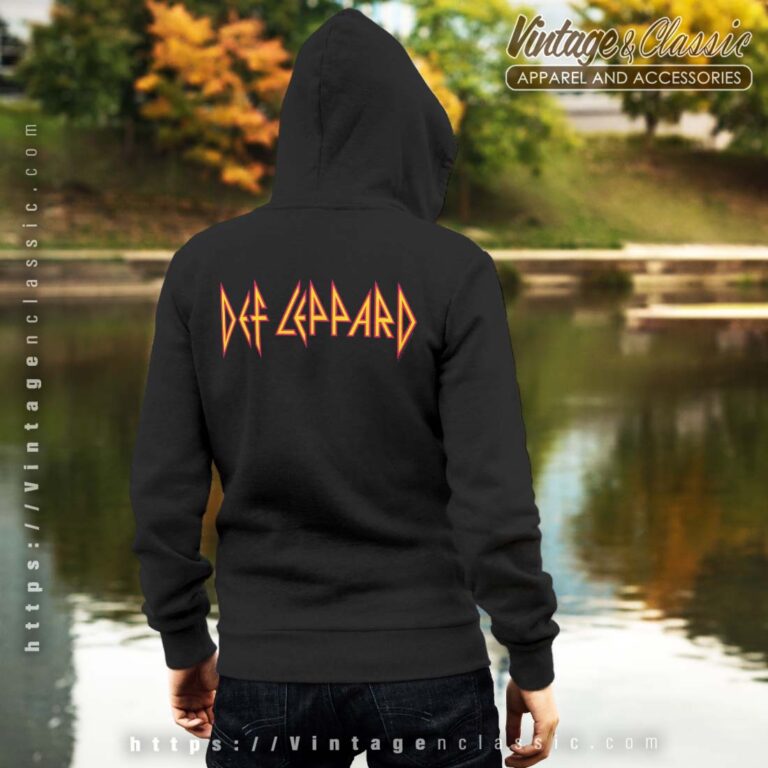 Def Leppard Logo Backside Hoodie Def Leppard Logo Backside Hoodie