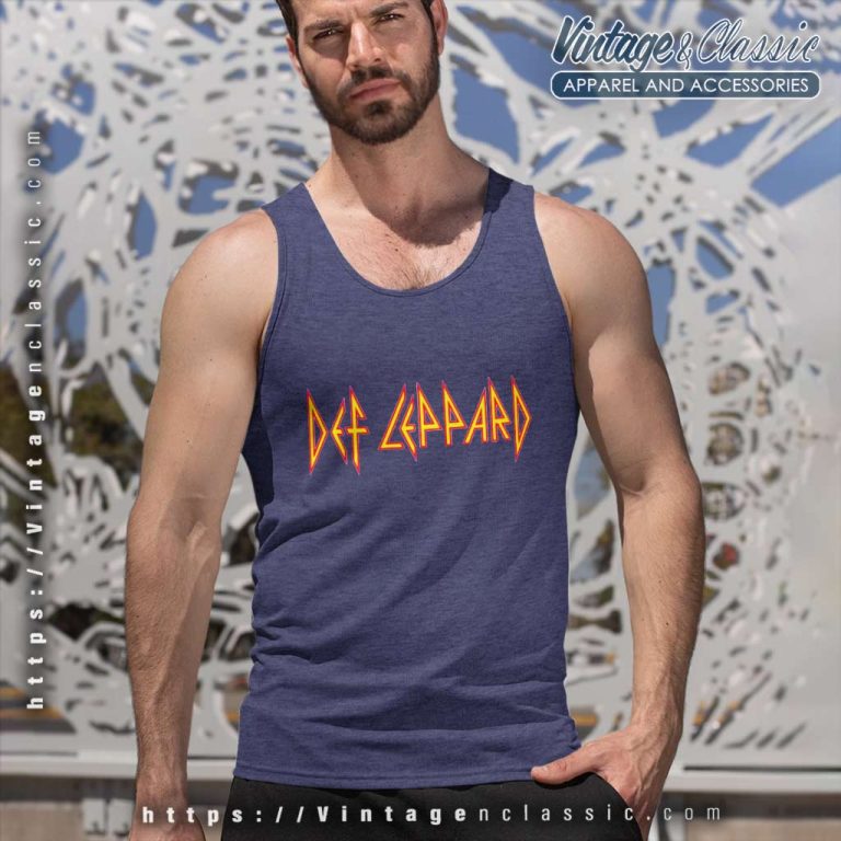 Def Leppard Logo Tank Top Racerback Def Leppard Logo Tank Top Racerback