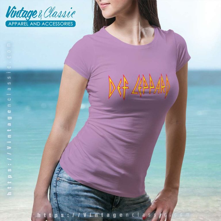 Def Leppard Logo Women TShirt Def Leppard Logo Women TShirt