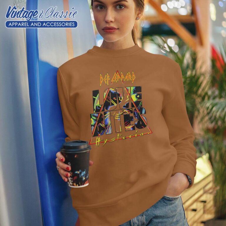 Def Leppard Love Bites Hysteria Sweatshirt Def Leppard Love Bites Hysteria Sweatshirt