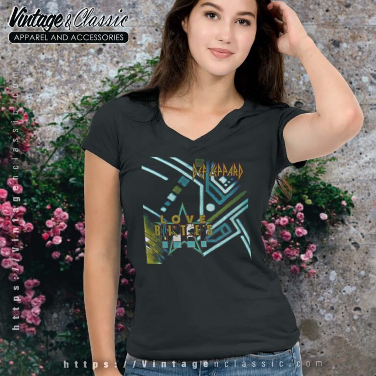 Def Leppard Love Bites Vneck Def Leppard Love Bites Vneck
