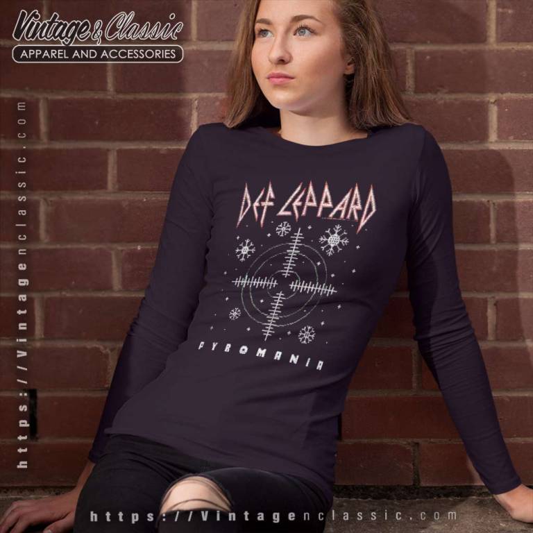 Def Leppard Pyromania Album Long Sleeve Tee Def Leppard Pyromania Album Long Sleeve Tee