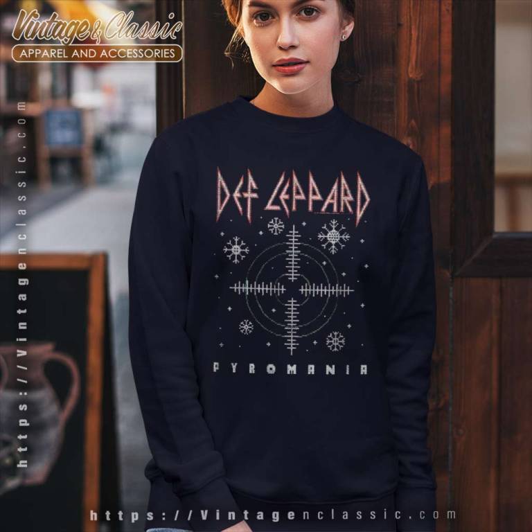 Def Leppard Pyromania Album Sweatshirt Def Leppard Pyromania Album Sweatshirt