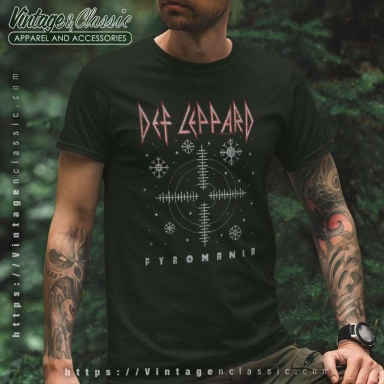 Def Leppard Pyromania Album T Shirt Def Leppard Pyromania Album T Shirt