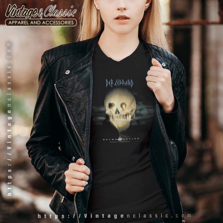 Def Leppard Retro Active Album Vneck Def Leppard Retro Active Album Vneck