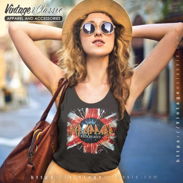 Def Leppard Rock Of Ages Tank Top Racerback Def Leppard Rock Of Ages Tank Top Racerback