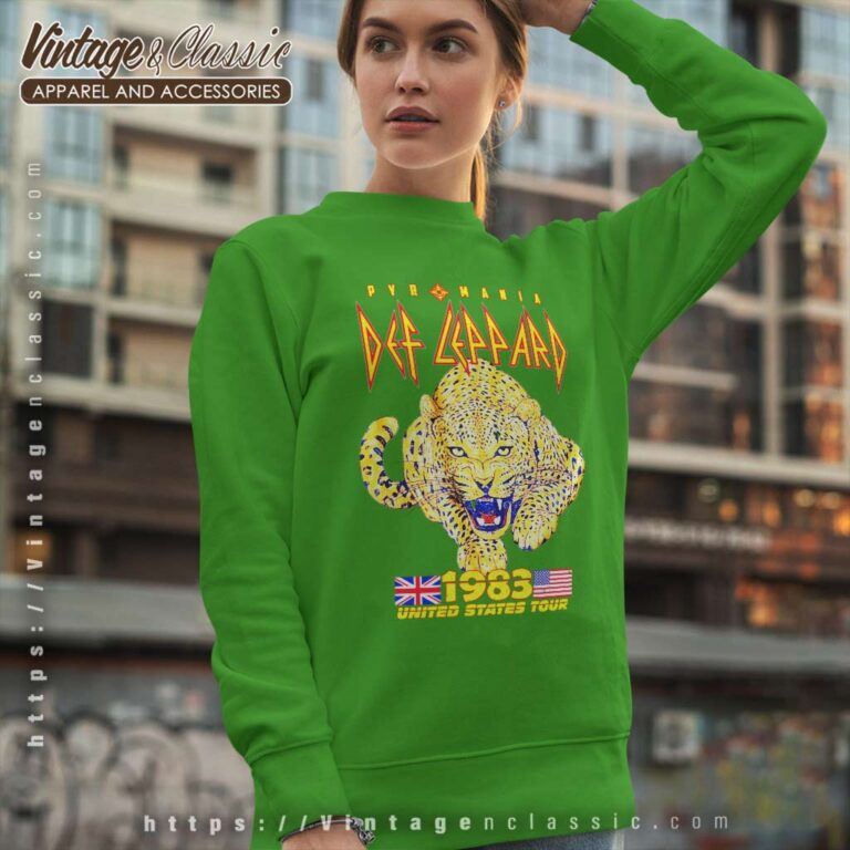 Def Leppard Shirt 1983 United State Sweatshirt Def Leppard Shirt 1983 United State Sweatshirt