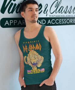 Def Leppard Shirt 1983 United State Tank Top Racerback