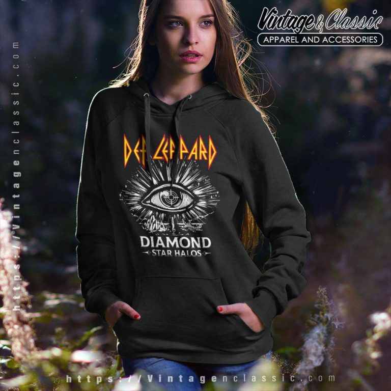 Def Leppard Shirt Diamond Star Halos Hoodie Def Leppard Shirt Diamond Star Halos Hoodie