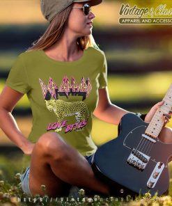 Def Leppard Shirt Love Bites Leopard Women TShirt