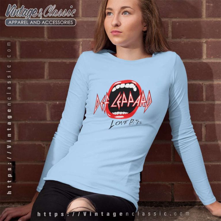 Def Leppard Shirt Love Bites Long Sleeve Tee Def Leppard Shirt Love Bites Long Sleeve Tee