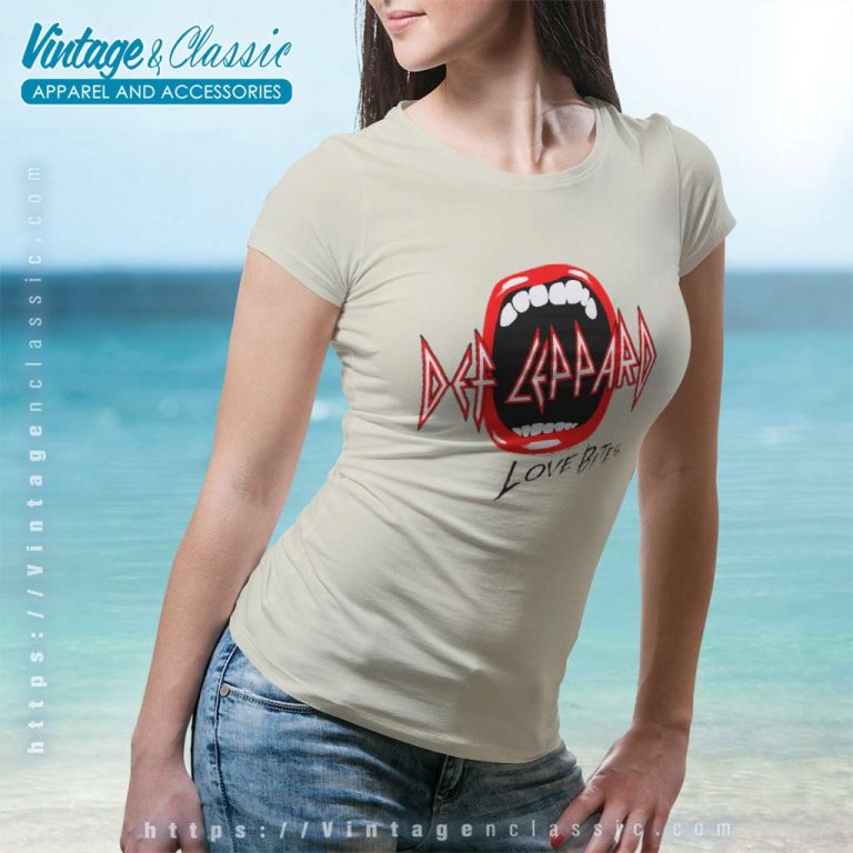 Def Leppard Shirt Love Bites Women TShirt Def Leppard Shirt Love Bites Women TShirt