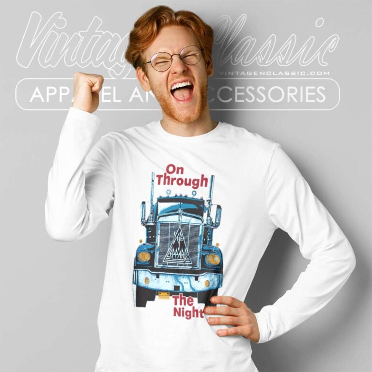 Def Leppard Shirt On Through The Night Long Sleeve Tee Def Leppard Shirt On Through The Night Long Sleeve Tee