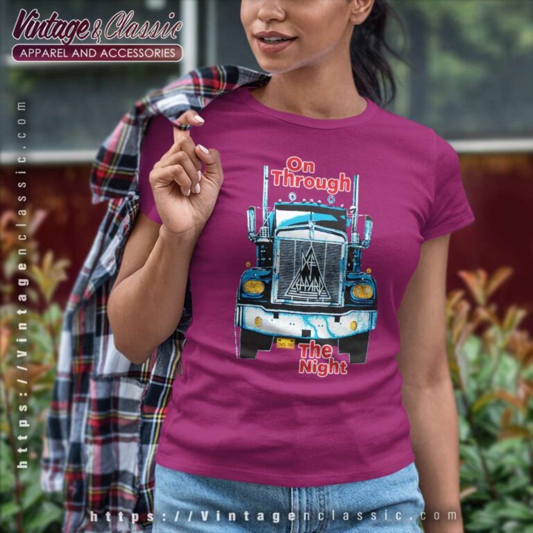 Def Leppard Shirt On Through The Night Women TShirt Def Leppard Shirt On Through The Night Women TShirt