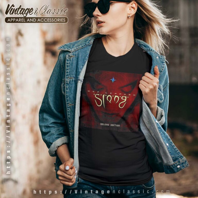 Def Leppard Slang Vneck Def Leppard Slang Vneck