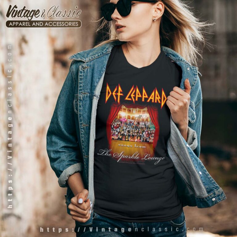 Def Leppard Songs From The Sparkle Lounge Vneck Def Leppard Songs From The Sparkle Lounge Vneck