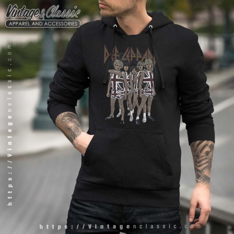 Def Leppard Union Jack Men Hoodie Def Leppard Union Jack Men Hoodie