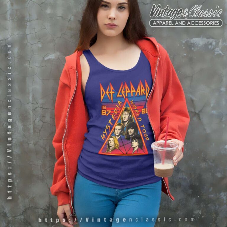 Def Leppard World Tour Tank Top Racerback Def Leppard World Tour Tank Top Racerback