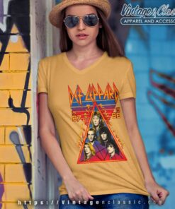 Def Leppard World Tour Shirt 7 Def Leppard World Tour V Neck TShirt