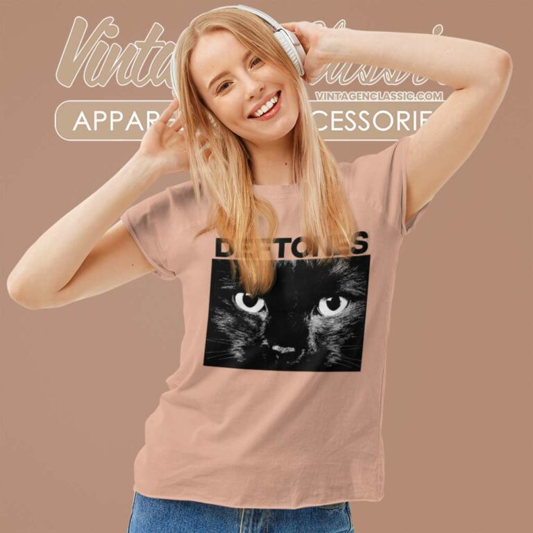 Deftones Black Cat Women TShirt Deftones Black Cat Women TShirt