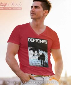 Deftones Black Panther V Neck TShirt