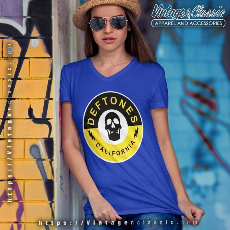 Deftones California V Neck TShirt Deftones California V Neck TShirt