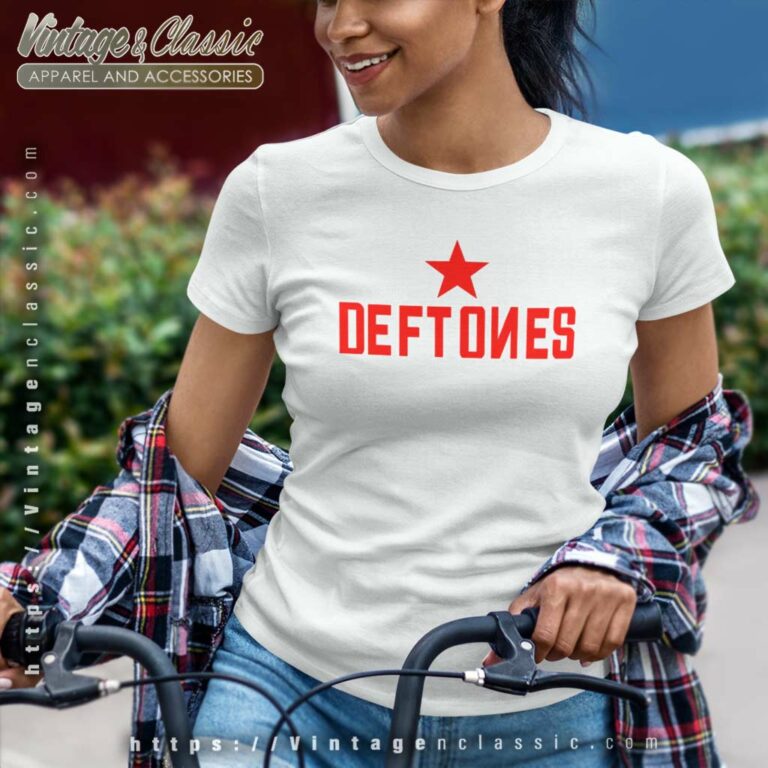 Deftones Classic Logo Women TShirt Deftones Classic Logo Women TShirt